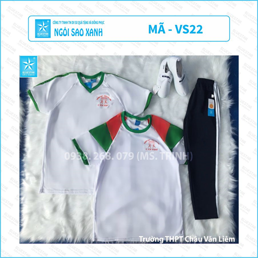 ÁO THỂ DỤC NAM VS22 - THPT CHÂU VĂN LIÊM